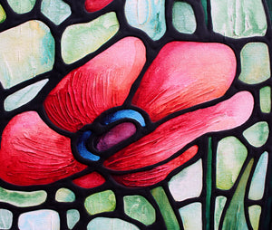 Poppy Painting 22 x 28 inch