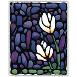 Load image into Gallery viewer, 2 White Tulip Flowers Original Painting 11&quot; x 14&quot; inch
