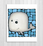Load image into Gallery viewer, Whale Nursery Wall Art Print
