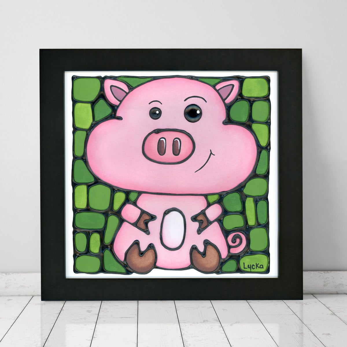 Pig Nursery Wall Art Print