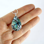Load image into Gallery viewer, Green Butterfly Teardrop Necklace
