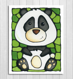 Load image into Gallery viewer, Panda Bear Nursery Wall Art Print
