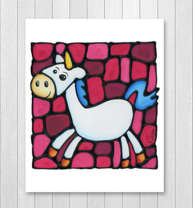 Unicorn Nursery Wall Art Print