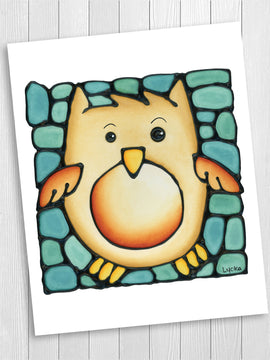 Owl Nursery Wall Art Print