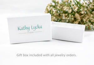 Purple Iris Necklace - Rectangle Pendant