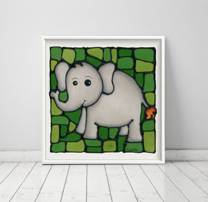Elephant Nursery Wall Art Print