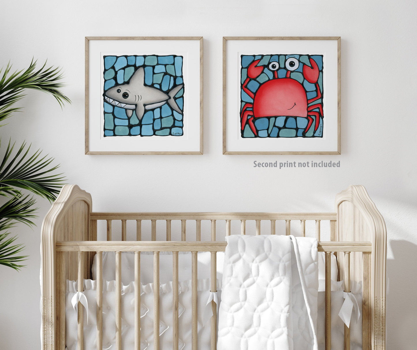 Shark Nursery Wall Art Print