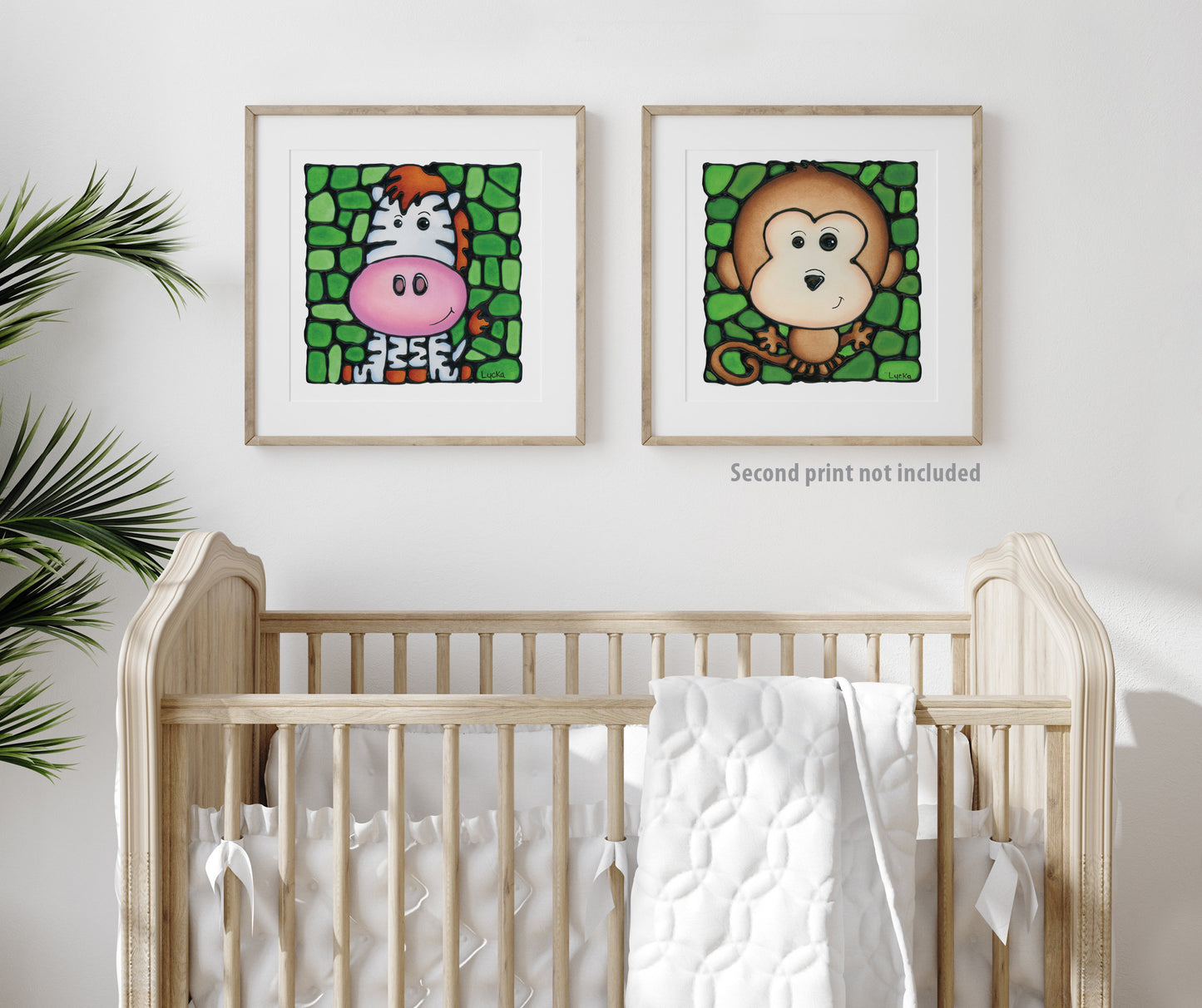 Zebra Nursery Wall Art Print