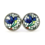 Load image into Gallery viewer, Hummingbird Stud Earrings
