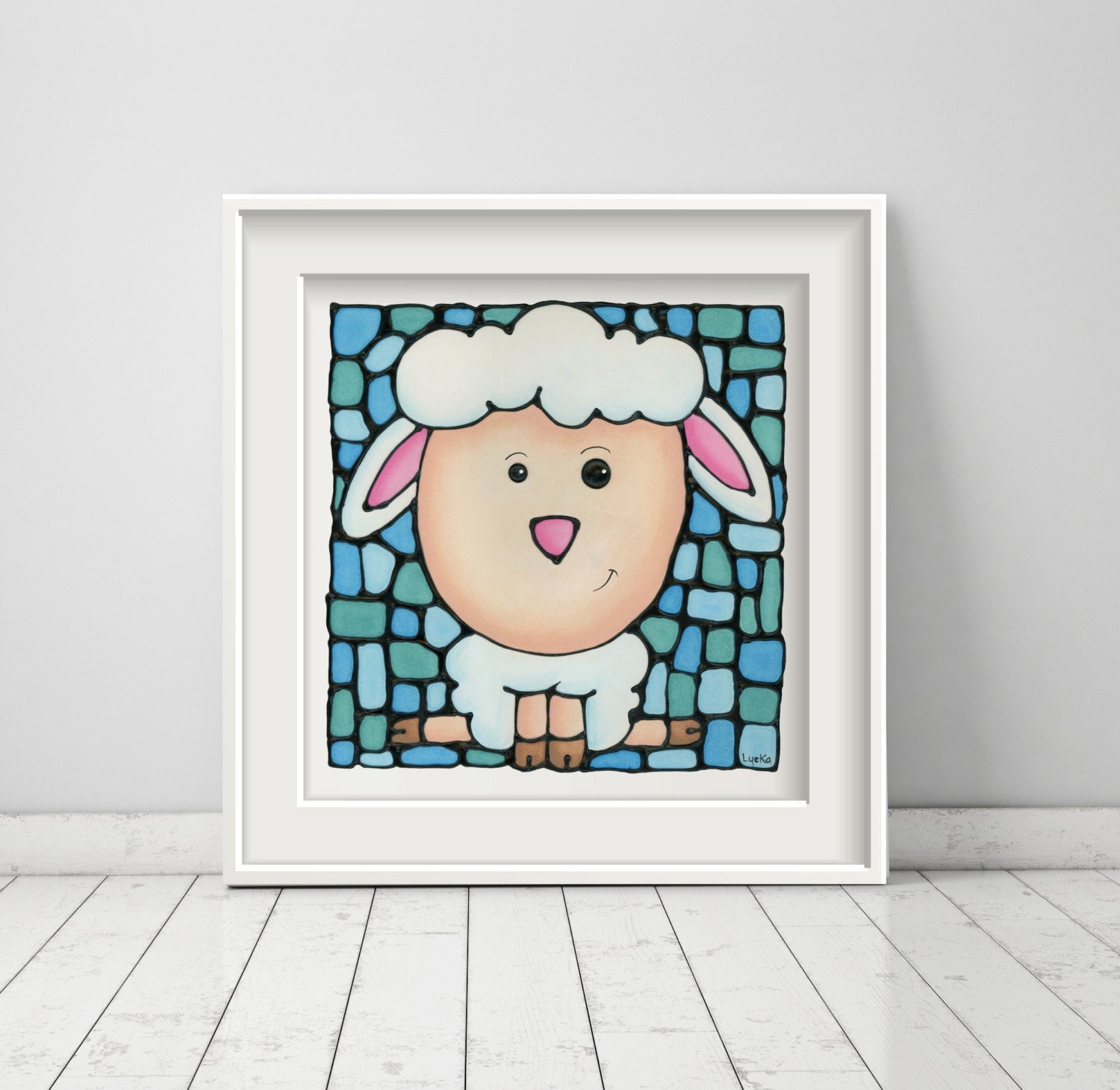 Lamb Nursery Wall Art Print