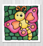 Load image into Gallery viewer, Pink Butterfly Nursery Wall Art Print
