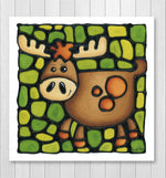 Load image into Gallery viewer, Moose Nursery Wall Art Print

