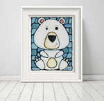 Load image into Gallery viewer, Polar Bear Nursery Wall Art Print

