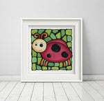 Load image into Gallery viewer, Ladybug Nursery Wall Art Print
