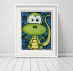 Load image into Gallery viewer, Lizard Nursery Wall Art Print
