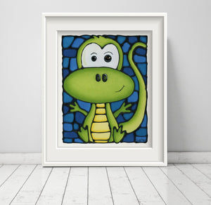 Lizard Nursery Wall Art Print