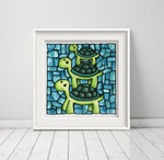 Load image into Gallery viewer, Turtle Family Nursery Wall Art Print
