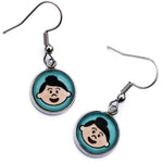 Load image into Gallery viewer, Mrs Claus Christmas Dangle Earrings
