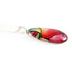 Load image into Gallery viewer, Rose Flower Teardrop Necklace
