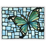 Load image into Gallery viewer, Teal Butterfly Original Painting 12 x 9 inch
