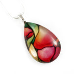 Load image into Gallery viewer, Rose Flower Teardrop Necklace
