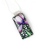 Load image into Gallery viewer, Purple Iris Flower Jewelry Set
