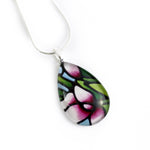 Load image into Gallery viewer, Snapdragon Flower Teardrop Necklace
